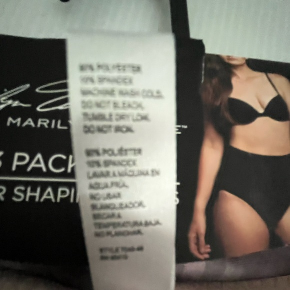 Marilyn Monroe Microfiber Shaping Briefs w/Firm Control Tummy Band 3 pc set - Picture 9 of 11